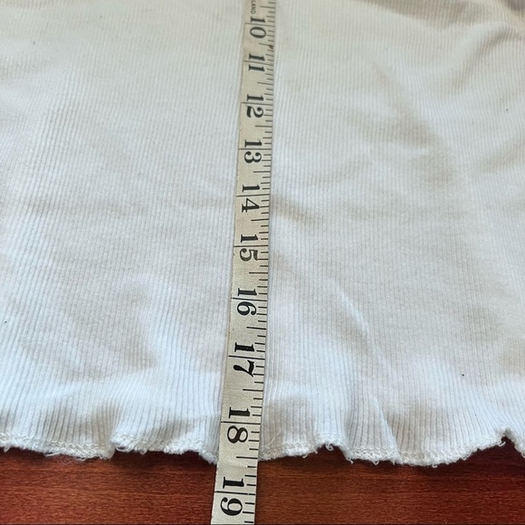 New without tag RE/DONE Ribbed Cap Sleeve Tee Comfortable Fabric Sz S,M - Picture 7 of 7